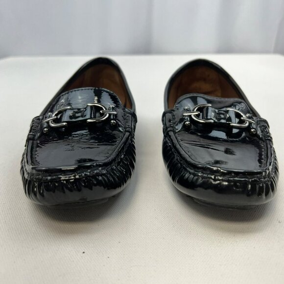 Donald J Pliner Women’s Viky Shiny Loafers Black Size 6.5 - Picture 6 of 10